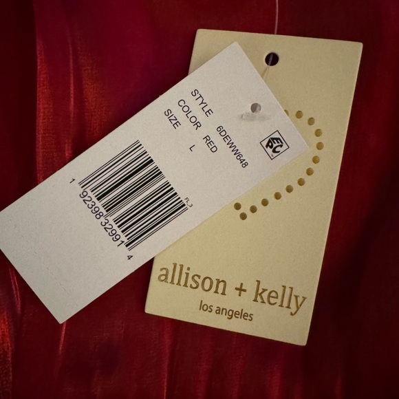 Chic Scarlet Puff Sleeve Baby Doll Mini Dress NWT 👠 - Picture 3 of 11